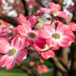Pink Dogwood Tree Live Plant 6-12'' Outdoor Garden Pink Flowering