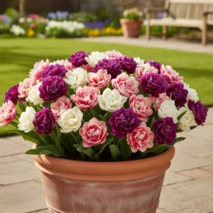 Double Tulip Bulbs Spring Planting Mix Large Flower Bulbs Garden Indoor Outdoor