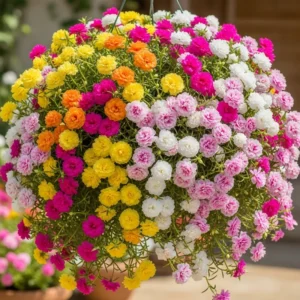 Moss Rose Plants Live Pink Portulaca Annual Flower Plant 3-5 Inches