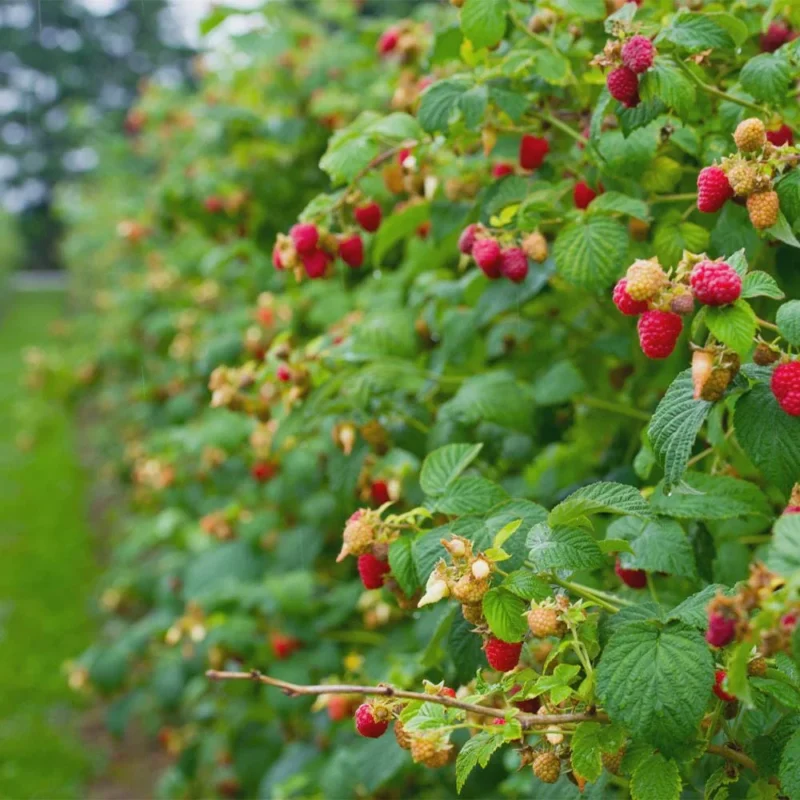 Heritage Red Raspberry Plant - Live Bare Root Starter Plug