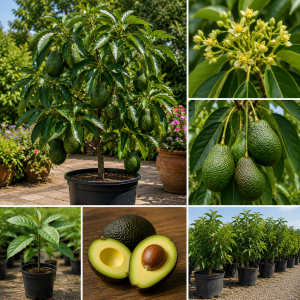 Hass Avocado Tree Live Plant - Grafted, 2-3 Ft Tall, 3 Gallon Pot, Ready to Fruit