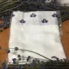 Bamboo Washcloths with Embroidered Lavender Flower - 13.75"x13.75" - Pack of 2 - Image 1