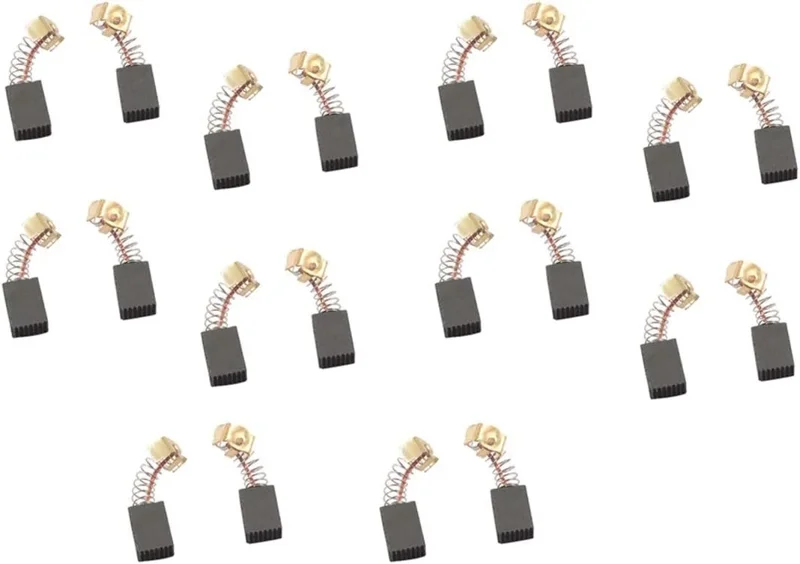 Carbon Motor Brushes for Power Tools - 11mm x 8mm x 5mm, 1 Pair Replacement Rotor - Image 2