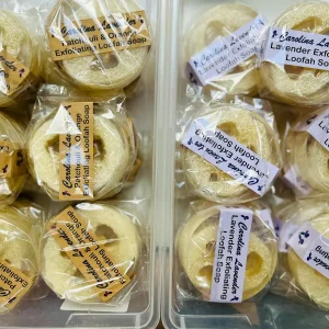 Exfoliating Loofah Soap Bar with Essential Oils - Lavender or Patchouli & Orange, 4.3 oz - Image 6