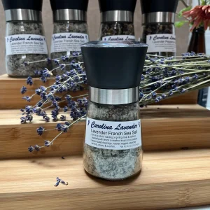 Lavender Seasoning Collection - Sea Salt & Peppercorn Blends in Grinders, 2-Pack - Image 3