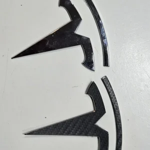 Matte Black Rear Trunk Emblem for Tesla Model S 3 X Y - OEM, Used - Image 1