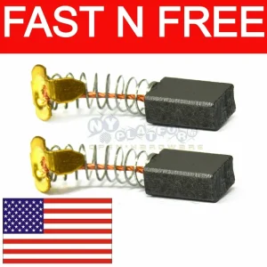 Motor Carbon Brushes - 1 Pair Replacement for Power Tools - CB-101 CB-102 CB-103 CB-105 - Image 1