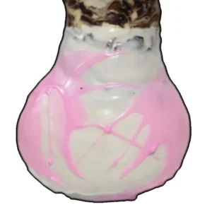 White Wax Amaryllis Bulb 32/34 cm - Pink Splatter Indoor Decor - Image 2