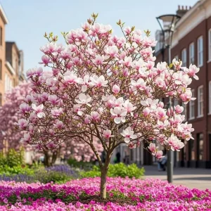 2 Saucer Magnolia Trees Live Plants, Light Pink Magnolia, 2.5" Pot, 6-12 Inches - Image 2