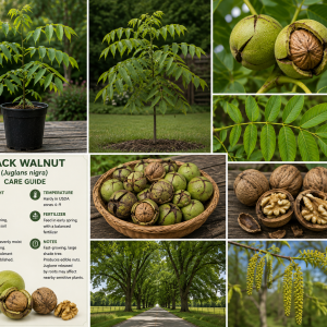 Black Walnut Tree Live Plant in 4" Pot - Hardy 1 Year Old for Outdoor Planting