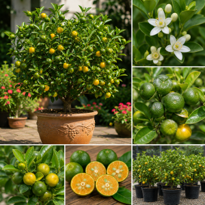 Calamansi Live Plant - Sour Citrus Tree, 2-3 Ft Tall in 3 Gallon Pot, Outdoor, No Ship to CA