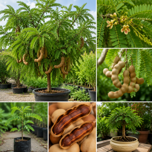 Tamarind Tree Live Plant – 5-8 Inch Tall Outdoor Fruit Plant