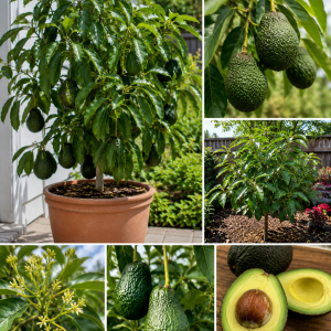 Dwarf Avocado Tree Live Plant - 3 Ft Tall, Fruit-Bearing in 3 Gallon Pot