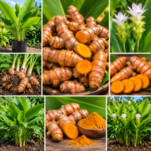 Fresh Turmeric Roots for Planting – 1Lb Raw Yellow Rhizomes – Live Plant – Indoor/Outdoor