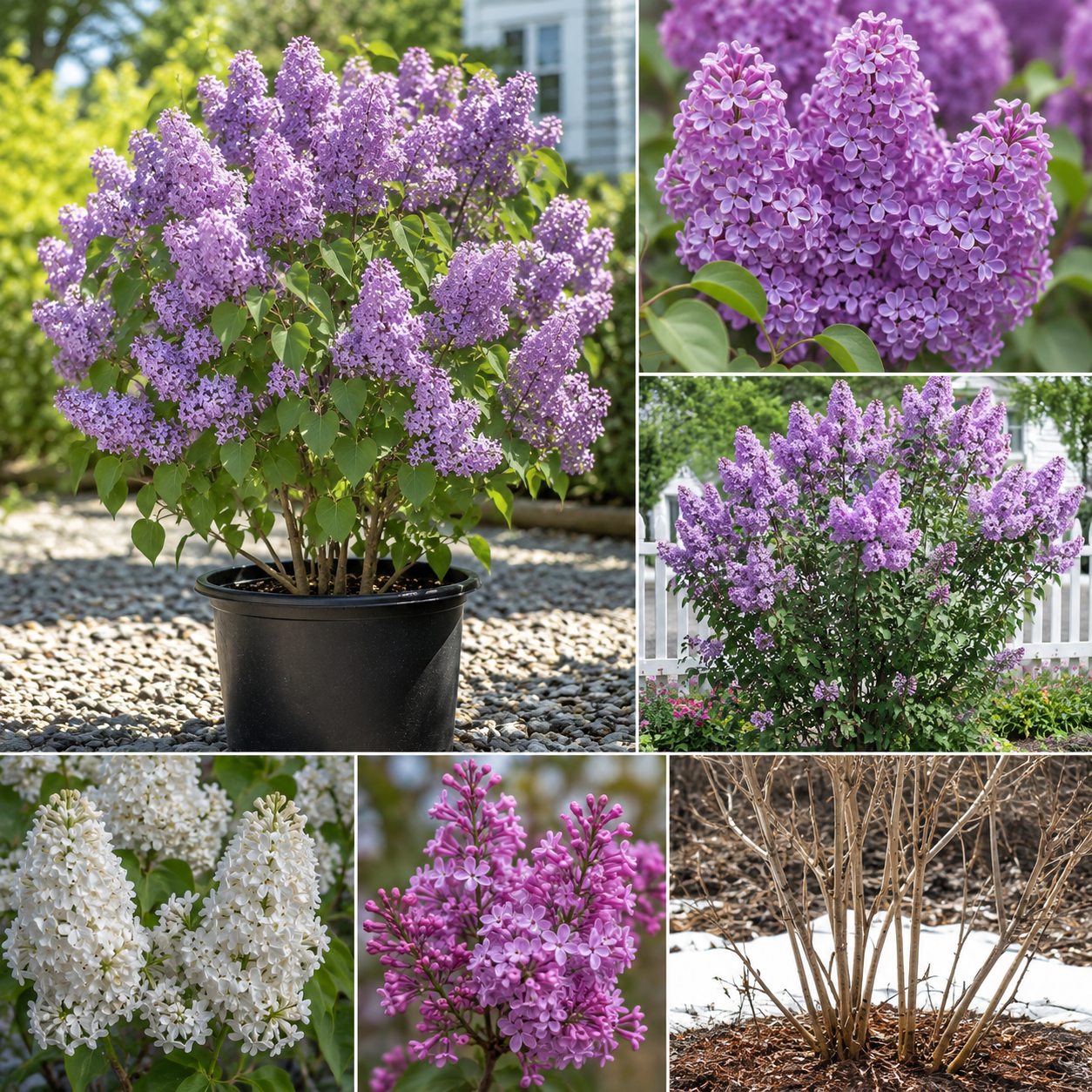 Lilac Bush Live Plant – 10 Inches Tall – Fragrant Flowering Outdoor Shrub