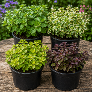 4 Mixed Oregano Live Plants, 4-6 Inches Tall, Culinary Herb for Indoor/Outdoor