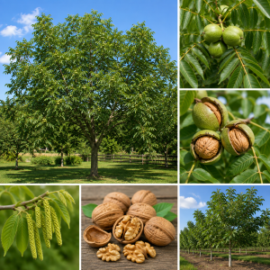 Walnut Tree Plant – Live 1-3 Ft Tall – Hardy Nut Tree for Outdoor Growing