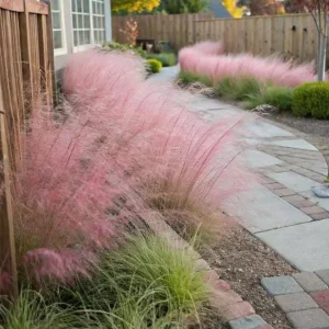 Ruby Muhly Grass Live Plant – Set of 2 Ornamental Grasses – 5-8 Inch Tall - Image 6