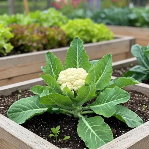 Set of 3 Cauliflower Live Starter Plants for Vegetable Garden, 4-6 Inch Tall - Image 4