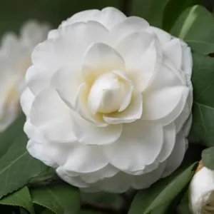 White Camellia Live Plant - 4" Pot, 6-12" Tall - Outdoor Shrub - Image 2