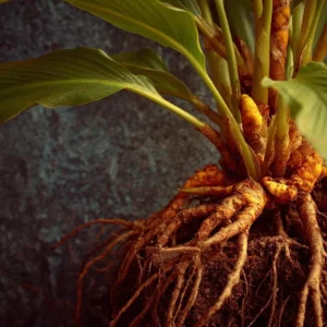 Set of 3 Yellow Turmeric Live Plants, Curcuma longa, 4-6