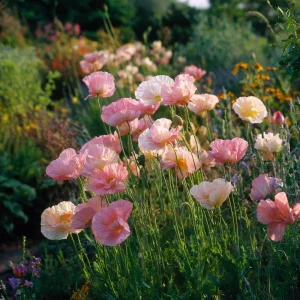 Appleblossom Silky Chiffon Poppy Seeds - 100 Seeds, Ornamental Garden Blooms - Image 2