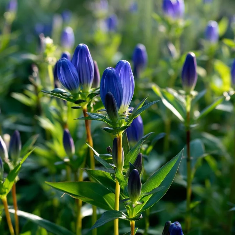 Bottle Gentian Seeds - Gentiana Andrewsii - 100 Deep Blue Perennial Flower Seeds - Image 2