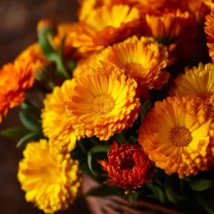 Calendula Pacific Beauty Mix Seeds - Heirloom Pot Marigold, 50+ Seeds - Image 1