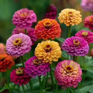 California Giant Zinnia Seeds - 50 Count Heirloom Double Blooms, Vibrant Colors - Image 2