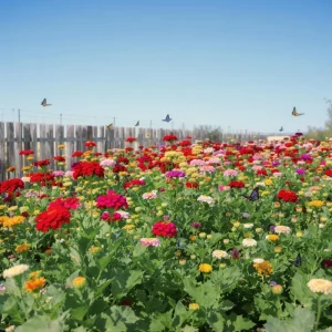 California Giant Zinnia Seeds - 50 Count Heirloom Double Blooms, Vibrant Colors - Image 5