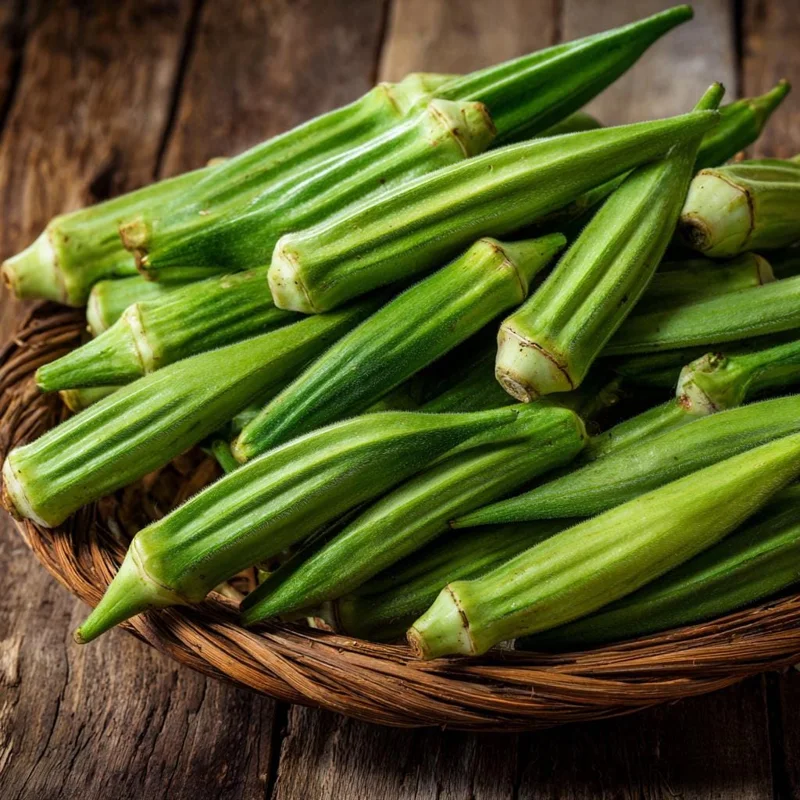 Clemson Spineless Okra Seeds - Heirloom Vegetable for Gardens - 50 Seed Pack - Image 1