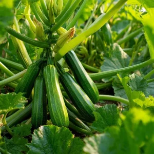Cocozelle Summer Squash Zucchini Seeds - 20 Heirloom Seeds - Green Striped - Easy-to-Grow - Image 3