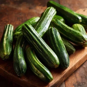 Cocozelle Summer Squash Zucchini Seeds - 20 Heirloom Seeds - Green Striped - Easy-to-Grow - Image 1