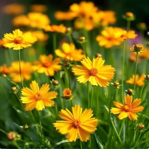 Coreopsis Lanceolata Seeds – 200 Dwarf Golden-Yellow Perennial Flowers for Garden - Image 2
