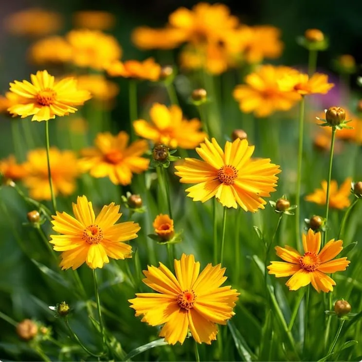 Coreopsis Lanceolata Seeds – 200 Dwarf Golden-Yellow Perennial Flowers for Garden - Image 2