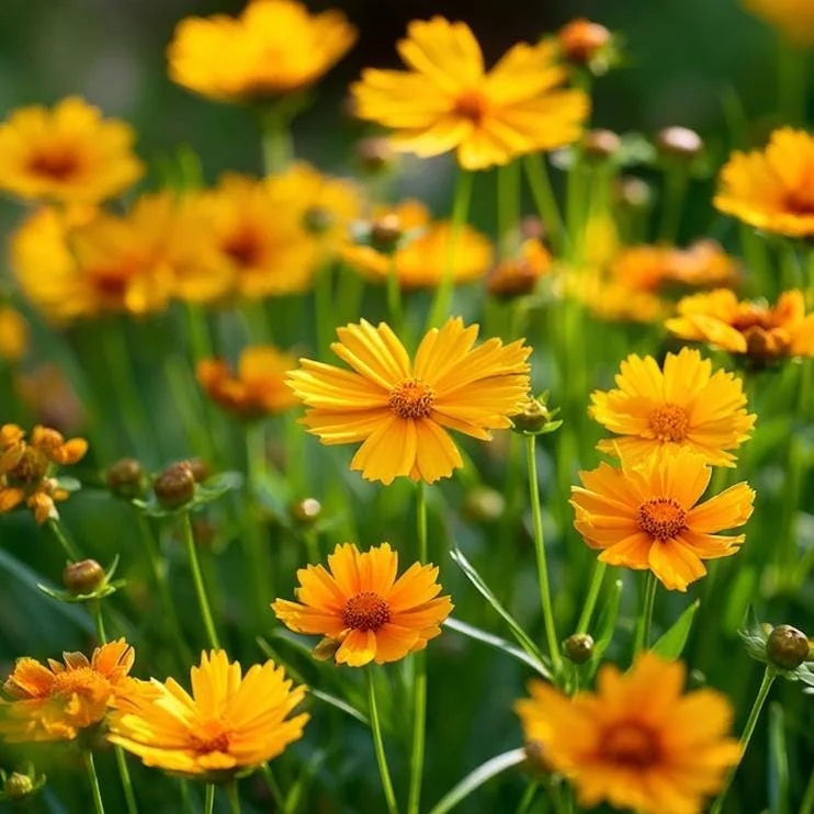 Coreopsis Lanceolata Seeds – 200 Dwarf Golden-Yellow Perennial Flowers for Garden - Image 3