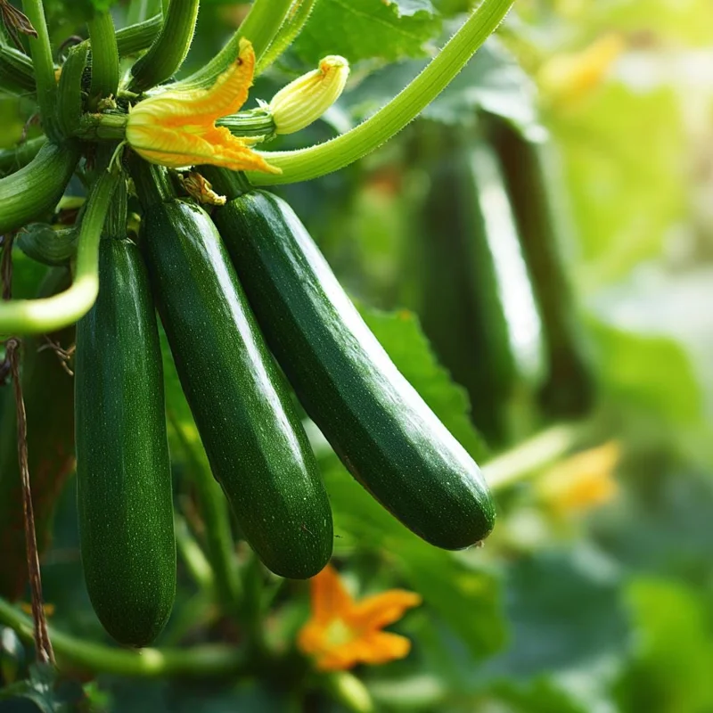 Dark Green Zucchini Seeds - 25 Heirloom Summer Squash Seeds for Gardens - Image 3