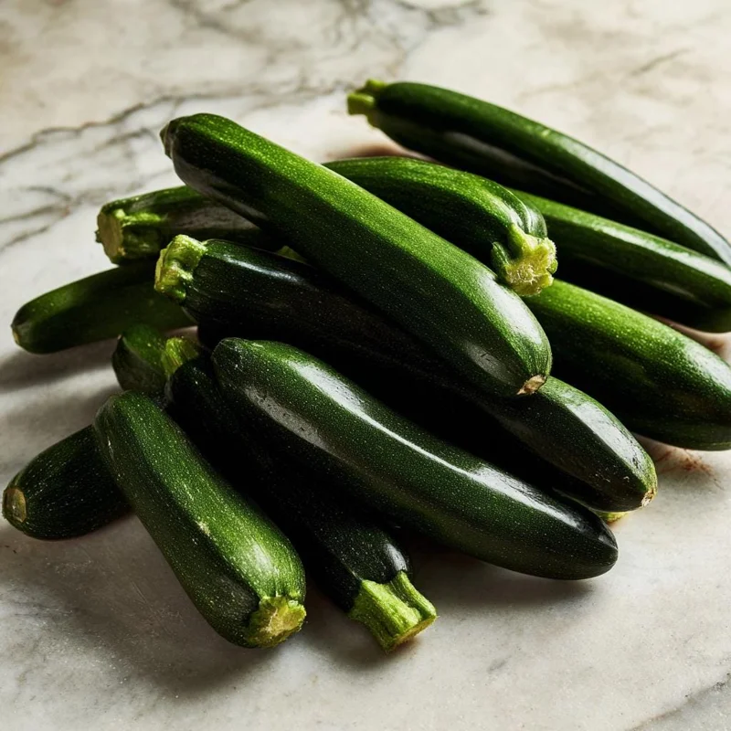 Dark Green Zucchini Seeds - 25 Heirloom Summer Squash Seeds for Gardens - Image 1