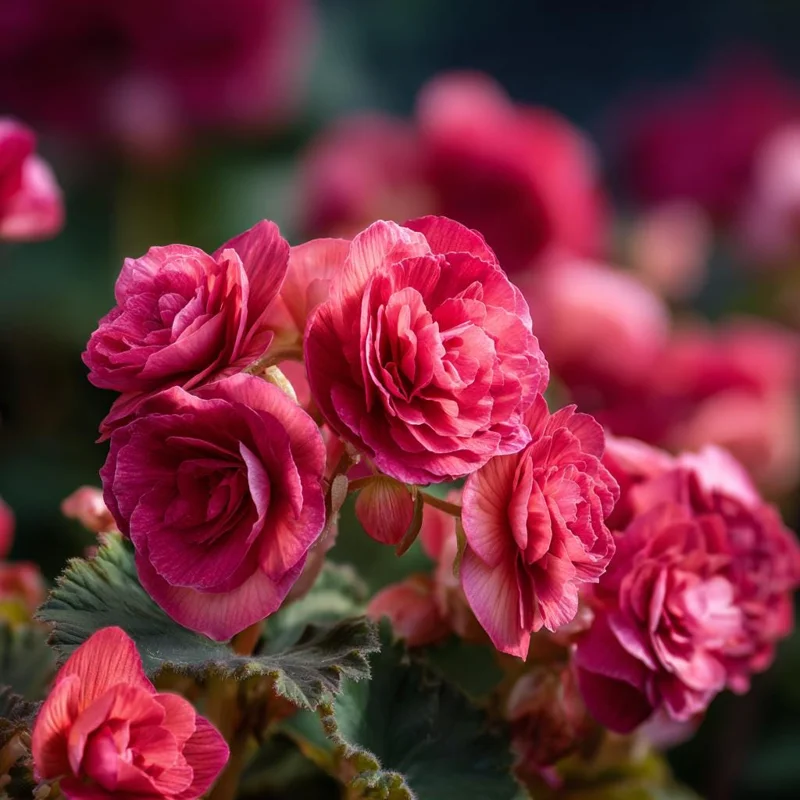 Deep Rose Begonia Seeds - 25 Seeds, Nonstop Series, Shade Garden Flower - Image 2