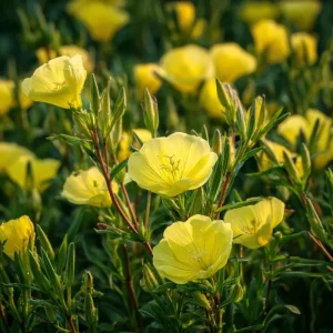 Evening Primrose Flower Seeds - 150 Count, Fragrant Yellow Blooms, Oenothera Biennis - Image 1