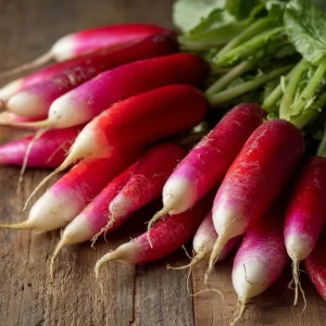 French Breakfast Radish Seeds - 250 Heirloom Crisp Mild Radishes for Spring & Fall - Image 1