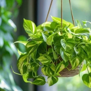 Golden Pothos Live Plant - Variegated Houseplant 3-5 Inches Tall in 4 Inch Pot - Image 7