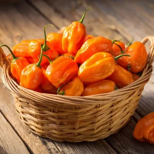 Habanero Orange Hot Pepper Seeds - Capsicum chinense - 25 Seeds - Fiery Heat, Tropical Citrus Flavor - Image 1