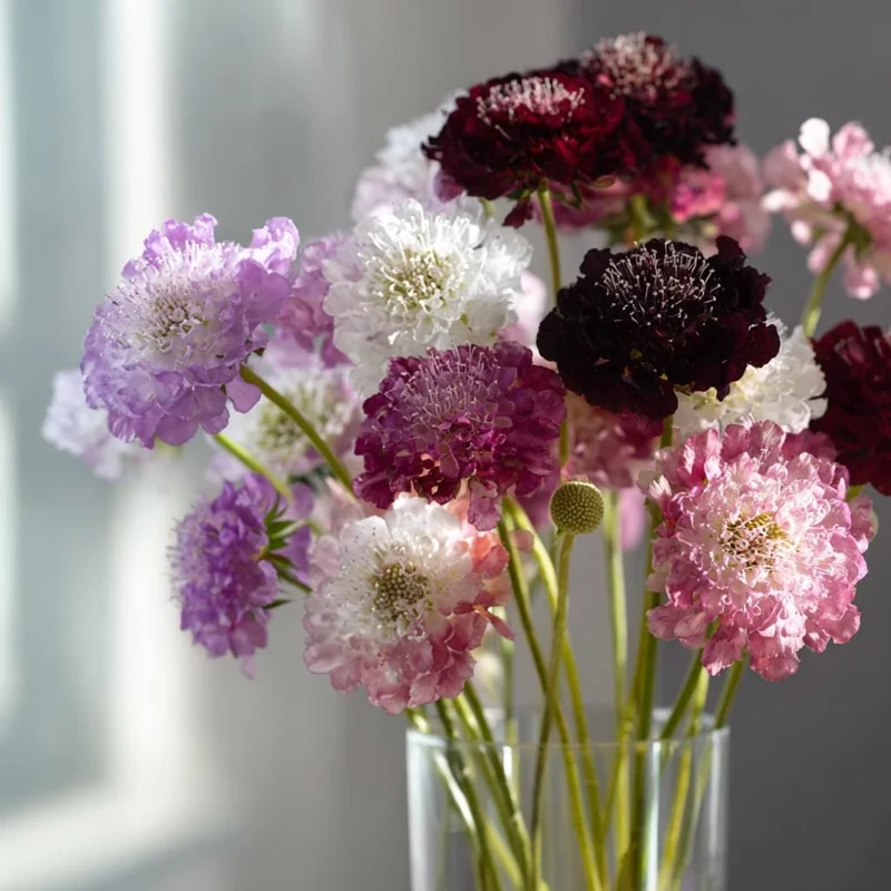 Imperial Pincushion Flower Seeds – 50 Heirloom Scabiosa Atropurpurea – Gardens & Cut Flowers - Image 3