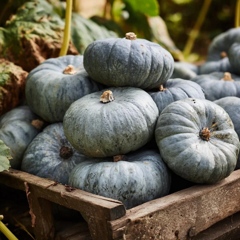 Jarrahdale Pumpkin Seeds – 10 Heirloom Blue-Green Cucurbita Maxima Seeds - Image 1