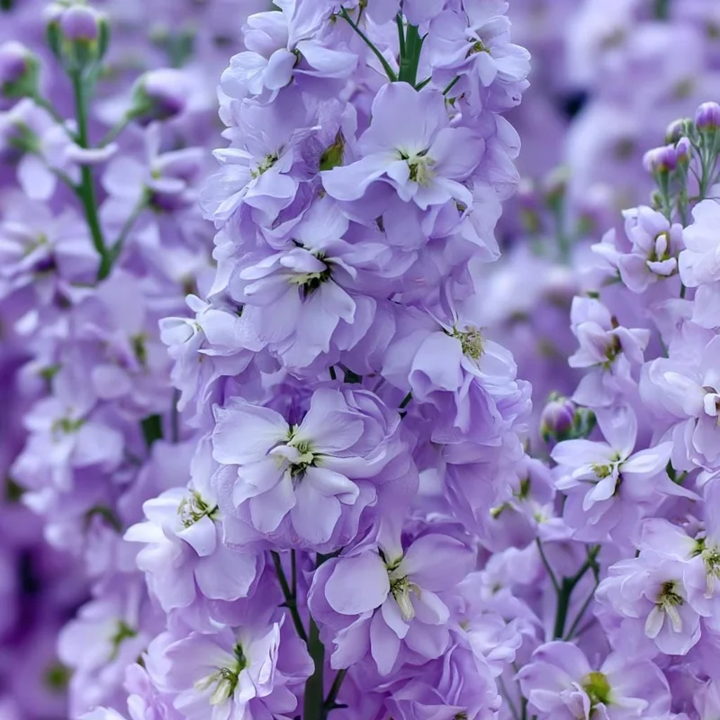 Lavender Blue Stock Seeds - Matthiola incana - 50 Seeds - Fragrant & Edible Flowers - Image 5