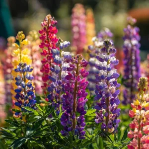 Lupine Seeds Rainbow Mixed Color - Vibrant Multi-Colored Spikes - 50 Seeds - Image 2