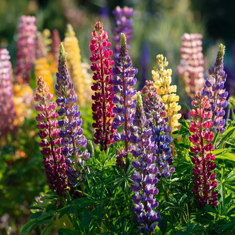 Lupine Seeds Rainbow Mixed Color - Vibrant Multi-Colored Spikes - 50 Seeds - Image 4