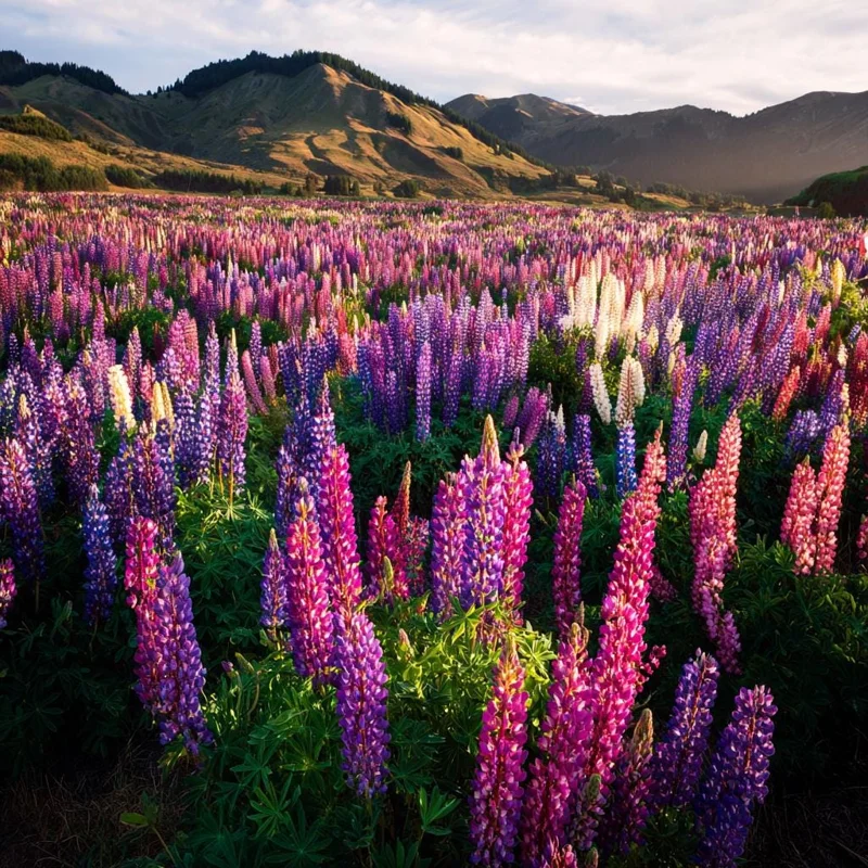 Lupine Seeds Rainbow Mixed Color - Vibrant Multi-Colored Spikes - 50 Seeds - Image 6
