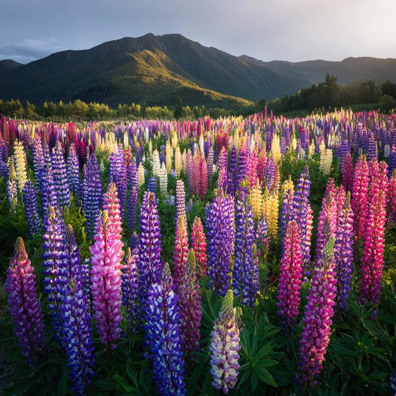 Lupine Seeds Rainbow Mixed Color - Vibrant Multi-Colored Spikes - 50 Seeds - Image 8